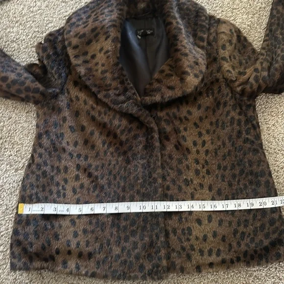 TopShop Faux Leopard Fur Jacket size S/M (4-6) EUC pls see description - Picture 15 of 15